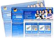 Telas do site Cursinho Web