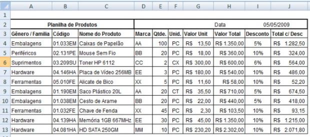 Dicas para fazer planilhas com Excel