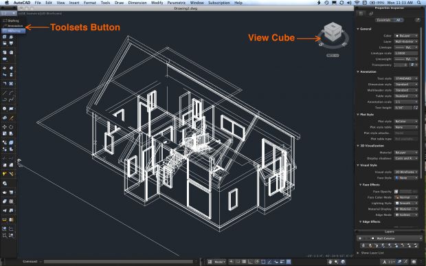 Sala de jogos no AutoCAD