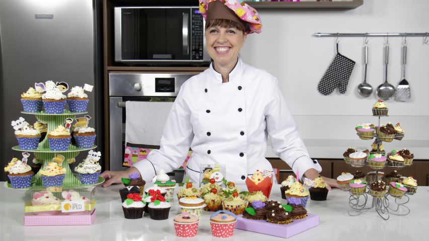 Curso de Cupcake: Baunilha e Chocolate