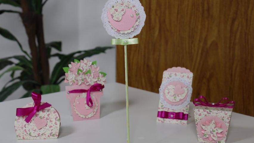 Curso de Scrapfesta: Cones e Porta Doces