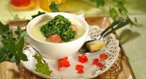 Curso de Comida Saudável: Caldo Verde e Carne Moída com Legumes